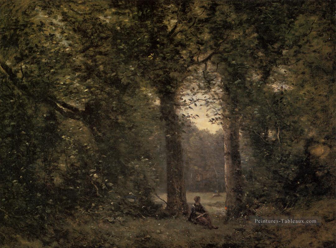 Souvenir de Ville d’Avray plein air romantisme Jean Baptiste Camille Corot Peintures à l'huile